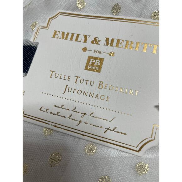 NEW Pottery Barn Teen Extra Long Twin Tulle Tutu bedskirt Emily & Meritt - Picture 3 of 7